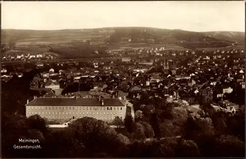 Ak Meiningen in Thüringen, Gesamtansicht