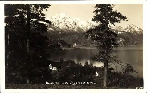 Foto Ak Kochel am See in Oberbayern, Herzogstand, Kochelsee