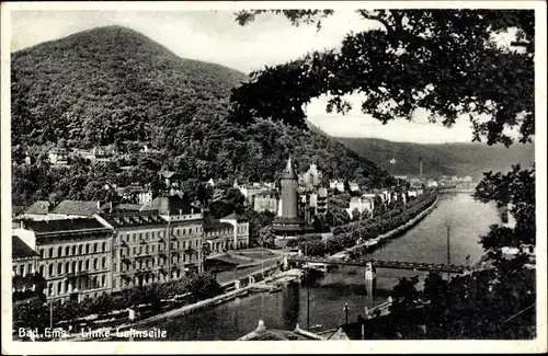 Ak Bad Ems an der Lahn, linke Lahnseite