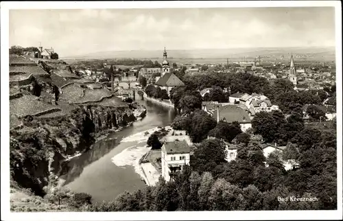 Ak Bad Kreuznach in Rheinland Pfalz, Ortsansicht