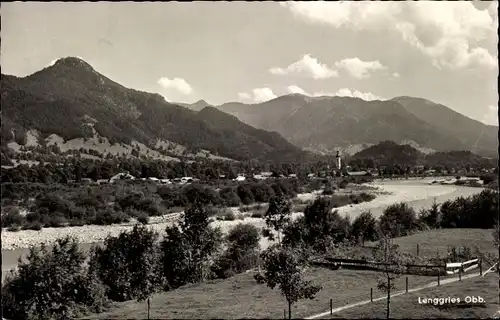 Ak Lenggries in Oberbayern, Ortschaft mit Geierstein und Seekar