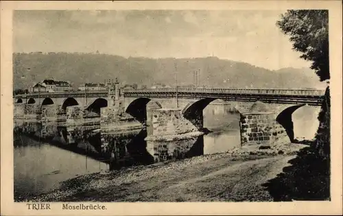 Ak Trier an der Mosel, Moselbrücke