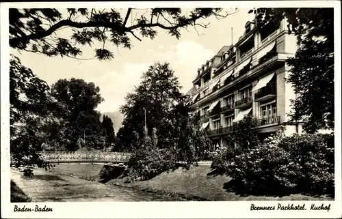 Ak Baden Baden am Schwarzwald, Breenners Parkhotel, Kurhof