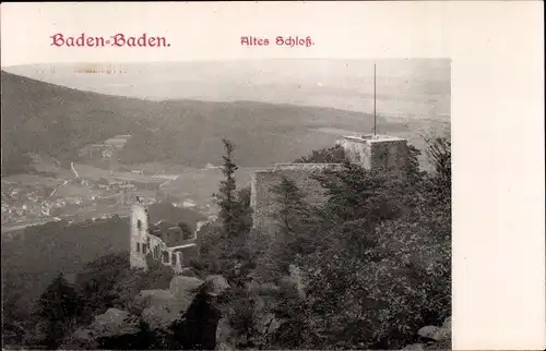 Ak Baden Baden am Schwarzwald, Altes Schloss