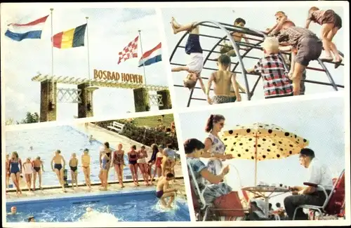 Ak Hoeven Nordbrabant Niederlande, Bosbad