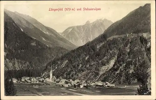 Ak Längenfeld in Tirol, Gesamtansicht, Stubaier Alpen
