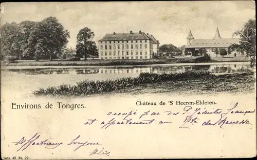 Ak Tongres Tongeren Flandern Limburg, Chateau de 's Heeren-Elderen