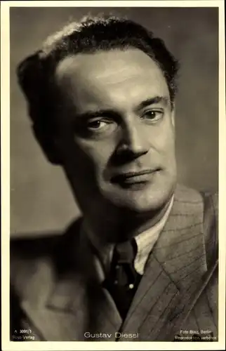 Ak Schauspieler Gustav Diessl, Portrait