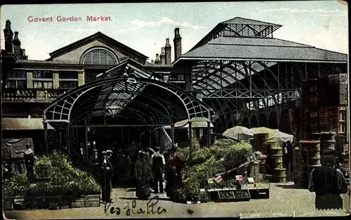 Ak London City England, Covent Garden Market