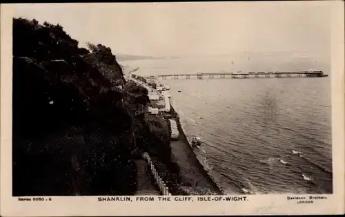 Ak Shanklin Isle of Wight England, View from the Cliff