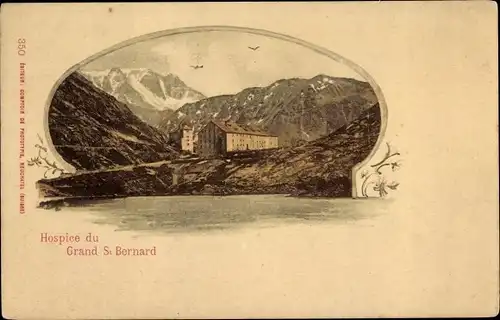 Ak St Bernard Sankt Bernhard Kanton Wallis, Hospice du Grand S. Bernard