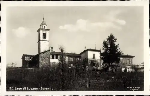 Ak Sorengo Kanton Tessin, Gebäude, Turm