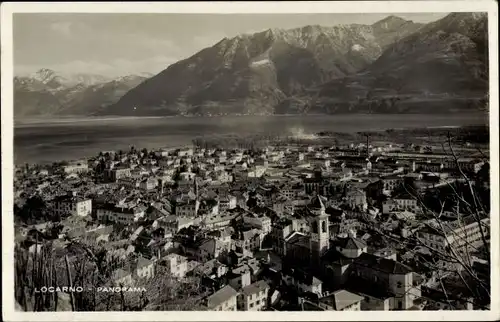 Ak Locarno Kanton Tessin Schweiz, Panorama
