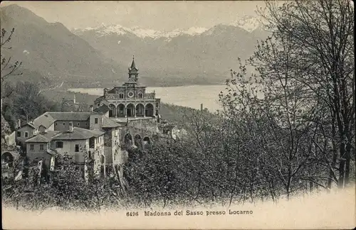 Ak Locarno Kanton Tessin Schweiz, Madonna del Sasso