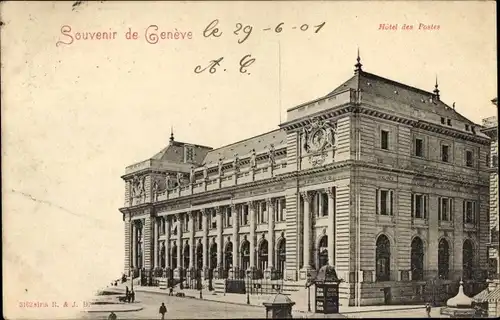 Ak Genève Genf Schweiz, Hôtel des Postes