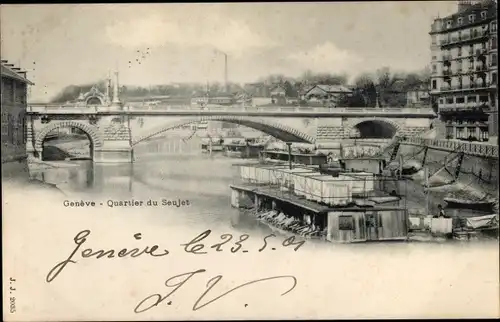 Ak Genève Genf Schweiz, Quartier du Seujet