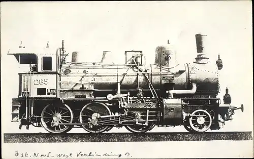 Foto Ak Österreichische Eisenbahn, Dampflokomotive 285