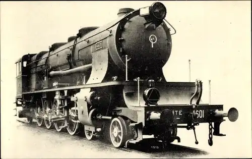 Ak Spanische Eisenbahn, Dampflokomotive, Nord, Machine No 4601