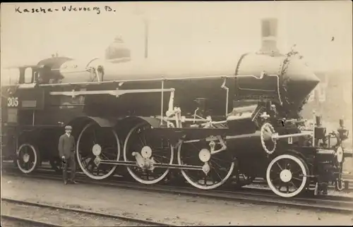 Foto Ak Eisenbahn, Dampflokomotive 305, Kascha