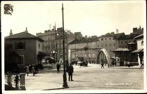 Ak Sušak Sussak Kroatien, Pogranicni most