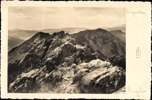 Foto Ak Region Königgrätz Riesengebirge Tschechien, Kozí hřbety, Ziegenrücken