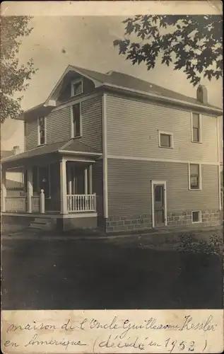 Foto Ak Cambridge Massachusetts USA, Wohnhaus Guilleaume Kessler, Außenansicht