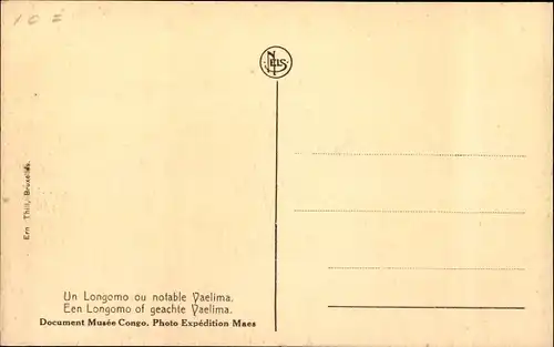 Ak Un Longomo ou notable Yaelima, Afrikaner