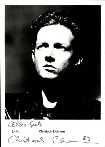 Ak Schauspieler Christoph Eichhorn, Autogramm