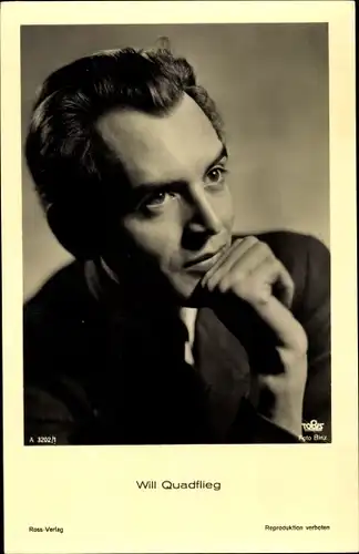 Ak Schauspieler Will Quadflieg, Ross Verlag A 3202 1