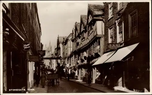 Ak York Yorkshire England, Stonegate