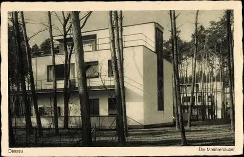 Ak Dessau in Sachsen Anhalt, Die Meisterhäuser, Bauhaus, Verlag E. Theis