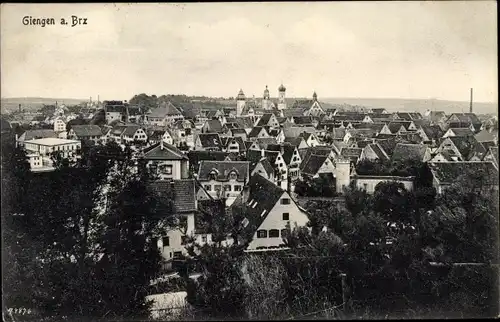 Ak Giengen an der Brenz, Blick auf den Ort