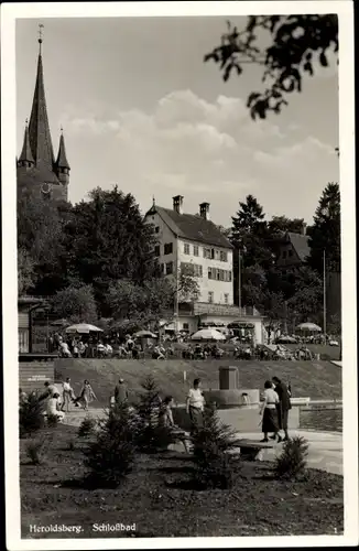 Ak Heroldsberg in Mittelfranken, Partie im Schlossbad