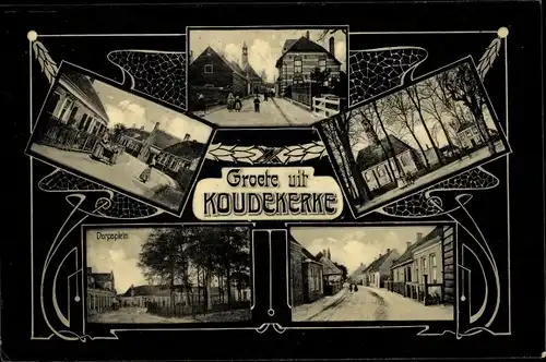 Ak Koudekerke Zeeland, Ortsansichten