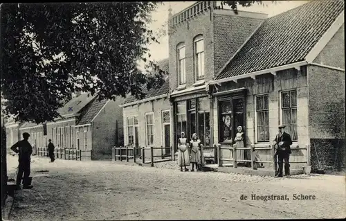 Ak Schore Zeeland Niederlande, De Hoogstraat, Handlung