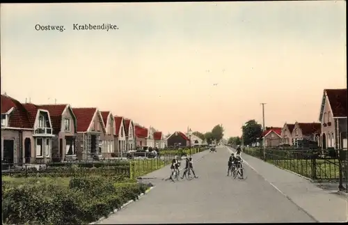 Ak Krabbendijke Zeeland, Oostweg