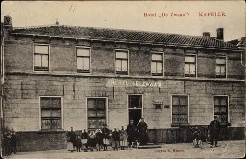 Ak Kapelle Zeeland Niederlande, Hotel De Zwaan