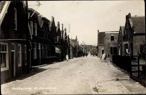 Foto Ak Sint Annaland Zeeland Niederlande, Achterweg