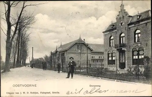 Ak Oostvoorne aan Zee Südholland, Dorpsweg