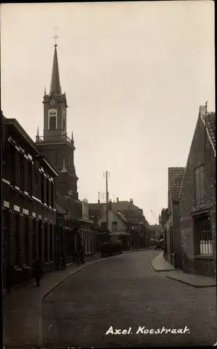 Ak Axel Zeeland Niederlande, Koestraat