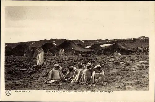 Ak Azrou Marokko, Tribu nomade au milieu des neiges