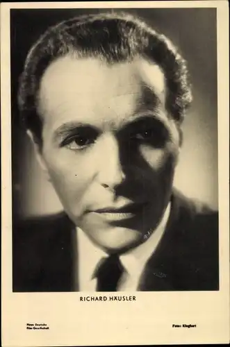 Ak Richard Häusler, Schauspieler, Portraitfoto