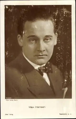 Ak Schauspieler Max Hansen, Portrait, Ross Verlag 5060/1