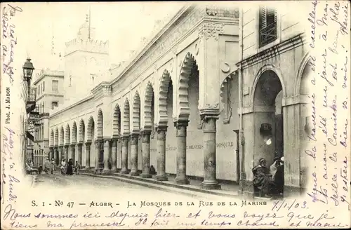 Ak Algier Alger Algerien, La Mosquee de la Rue de la Marine
