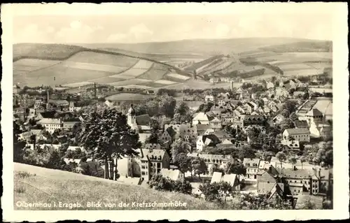 Ak Olbernhau im Erzgebirge, Blick von der Kretzschmarhöhe