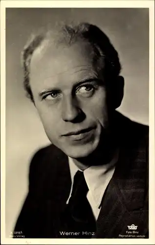 Ak Schauspieler Werner Hinz, Portrait, Ross 3318/1