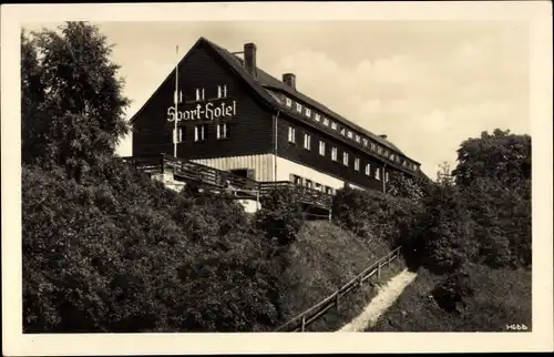 Ak Klingenthal im Vogtland Sachsen, HO Sporthotel Waldgut Aschberg