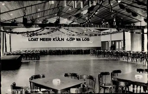 Ak Deurningen Overijssel Niederlande, Restaurant Luttikhuis, Saal