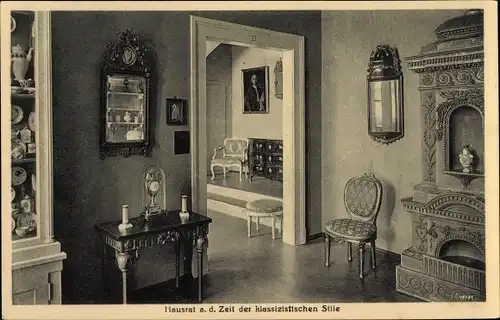 Ak Bautzen, Stadtmuseum, Provinzialmuseum der Sächs. Oberlausitz, klassizistisch. Hausrat