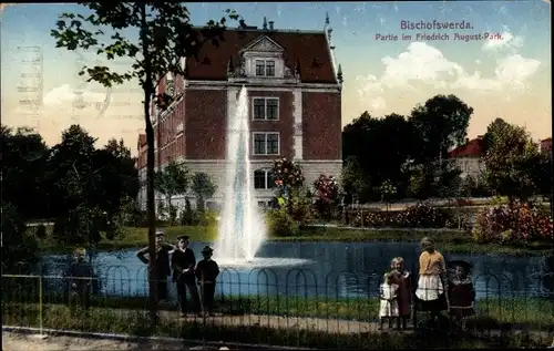 Ak Bischofswerda in Sachsen, Friedrich August Park